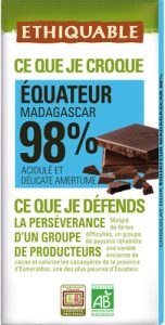 Éthiquable Chocolat noir 98 % Équateur — MS Bhai Bhai Enterprise
