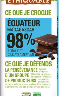 Éthiquable Chocolat noir 98 % Équateur — MS Bhai Bhai Enterprise