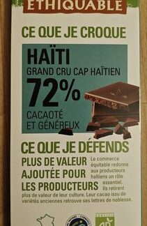 Éthiquable Haïti Grand cru Cap haïtien 72% cacaoté et fruité — MS Bhai Bhai Enterprise