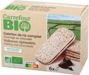 Carrefour BIO, Carrefour Galletas de arroz inflado rellenas de chocolate y avellana — MS Bhai Bhai Enterprise