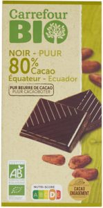 Carrefour BIO NOIR 80% Cacao Equateur — MS Bhai Bhai Enterprise