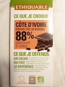 ETHIQUABLE chocolat côte d'ivoire 88% — MS Bhai Bhai Enterprise