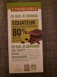 Ethiquable Chocolat noir 80% Équateur intense et floral — MS Bhai Bhai Enterprise