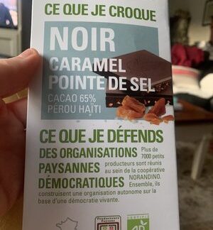 Ethiquable Chocolat noir caramel pointe de sel — MS Bhai Bhai Enterprise