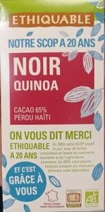 Ethiquable Chocolat noir Quinoa — MS Bhai Bhai Enterprise