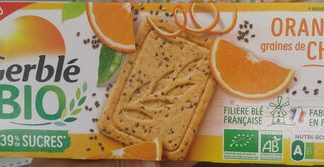 Gerblé, Gerblé Bio Biscuits à l'orange Orange et au graines de Chia — MS Bhai Bhai Enterprise