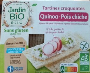 Jardin bio Tartines craquantes quinoa pois chiche — MS Bhai Bhai Enterprise