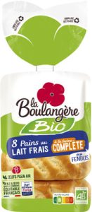 la boulangère 8 Pains au lait frais Bio à la farine complète 280g — MS Bhai Bhai Enterprise