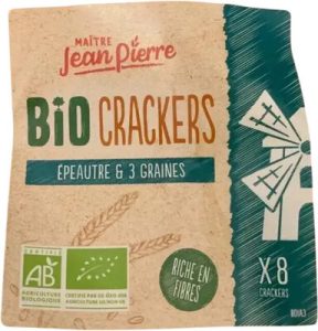 MAÎTRE JEAN PIERRE Bio crackers épeautre et 3 graines — MS Bhai Bhai Enterprise