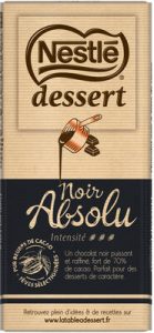 Nestlé, NESTLE DESSERT, Nestlé Dessert, Tablettes NESTLÉ DESSERT 70% Absolu 170g — MS Bhai Bhai Enterprise