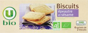 U, U Bio Biscuits bio épeautre et sésames paquet de 150g — MS Bhai Bhai Enterprise