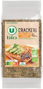 U, U Bio Crackers bio emmental et graines de courge paquet de 200g — MS Bhai Bhai Enterprise