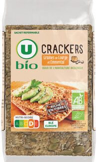 U, U Bio Crackers bio emmental et graines de courge paquet de 200g — MS Bhai Bhai Enterprise